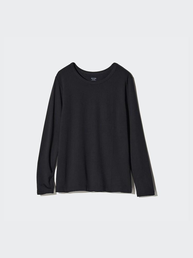 

Лонгслив heattech Uniqlo, черный