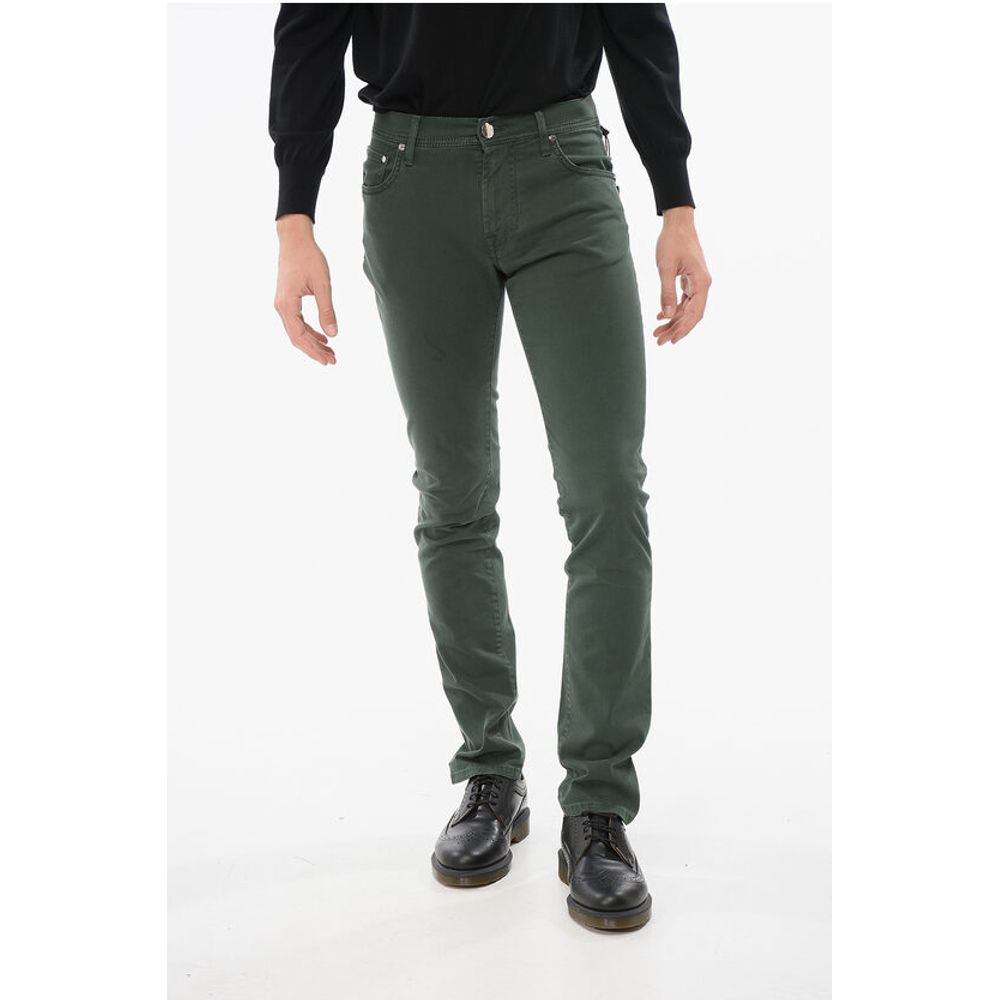 

Джинсы ID Ton-sur-ton с вышивкой Corneliani, Green