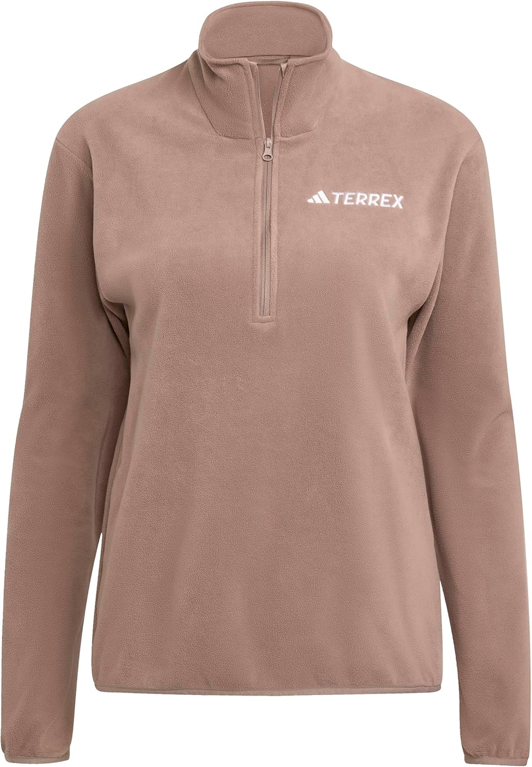 Женская флисовая куртка Adidas Terrex Multi Essentials для активного отдыха, молочно-коричневый — фото 2