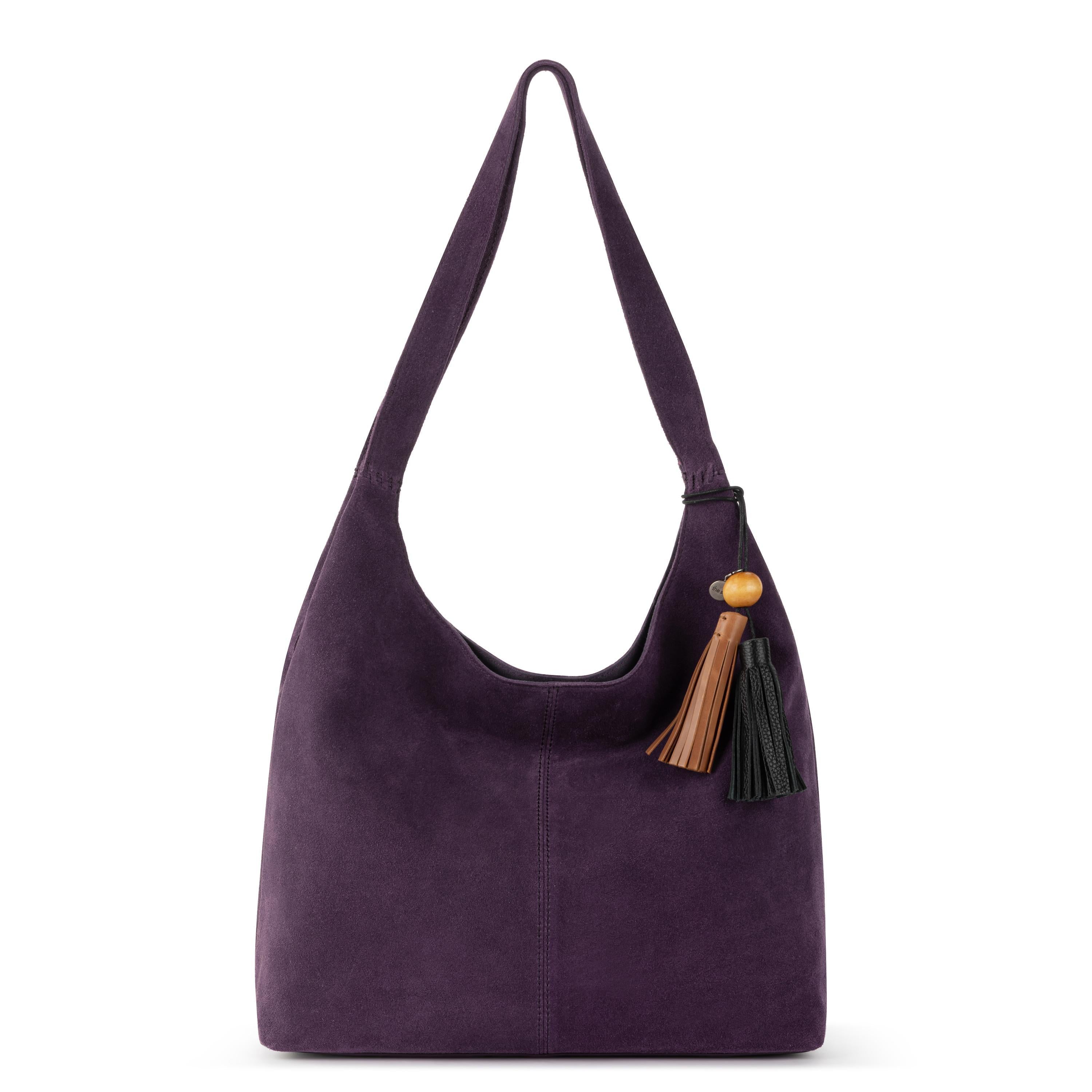 

Сумка-хобо Huntley из кожи The Sak, Aubergine Suede