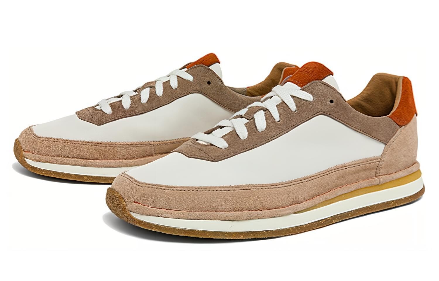 Обувь для жизни Мужская низкая оранжевая Clarks — фото 3