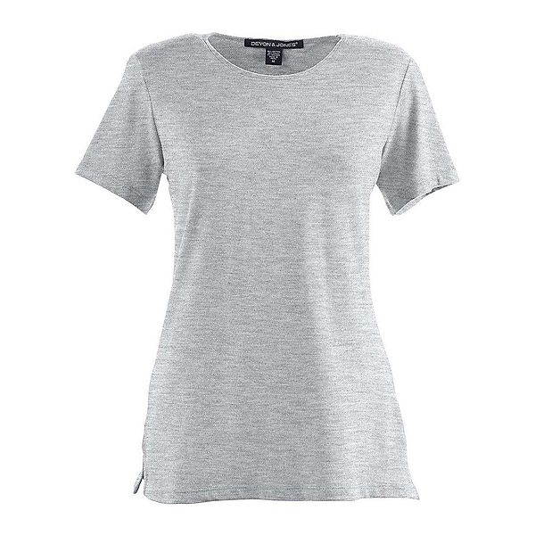 

Женская футболка Perfect Fit Shell Devon & Jones, Grey Heather, Серый, Женская футболка Perfect Fit Shell Devon & Jones, Grey Heather