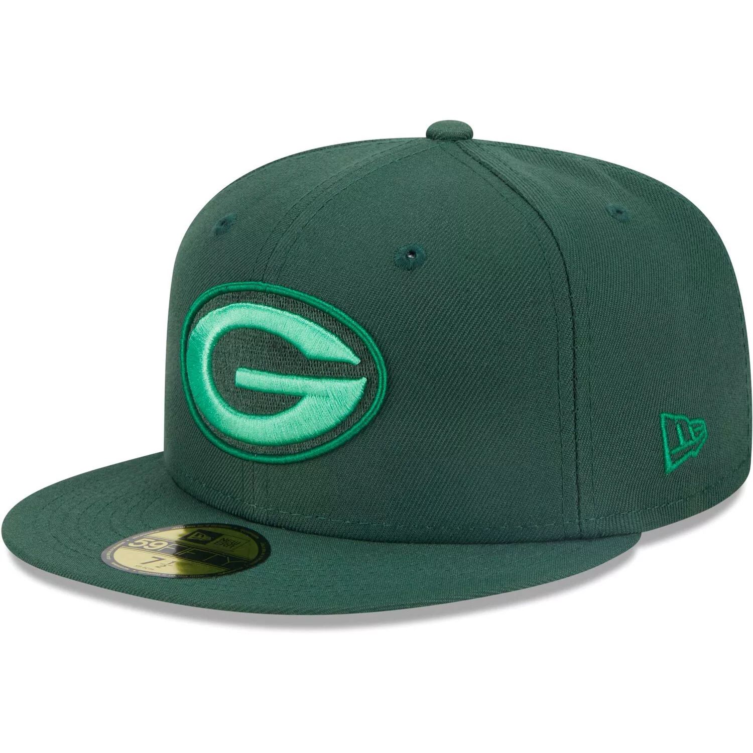 

Мужская приталенная шляпа New Era Green Green Bay Packers Monocamo 59FIFTY