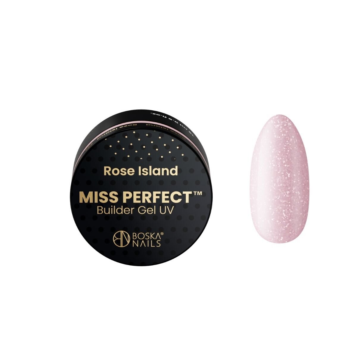 

Строительный гель Boska Nails Miss Perfect Rose Island, 15 мл