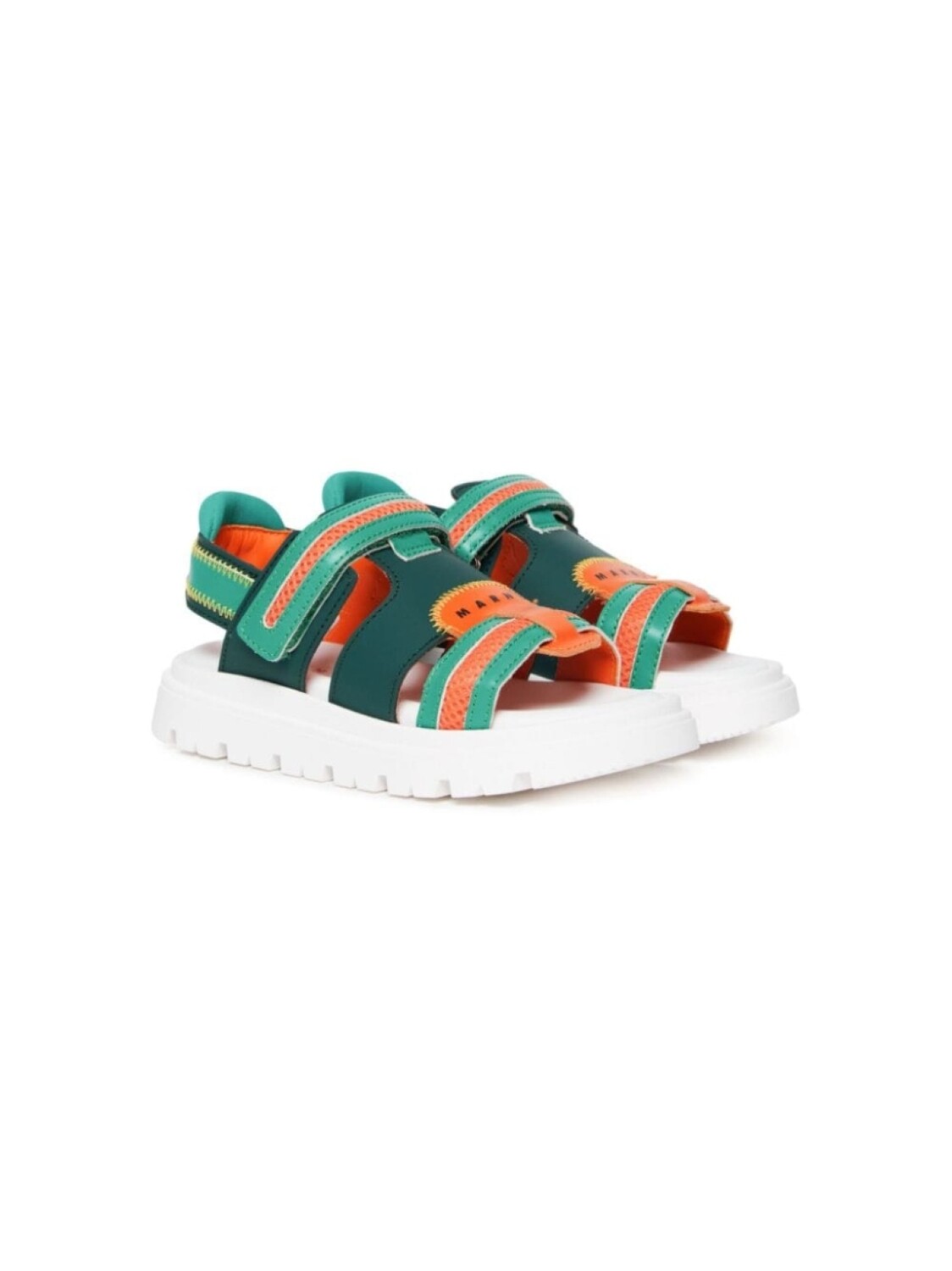 

Marni сандалии на платформе, зеленый