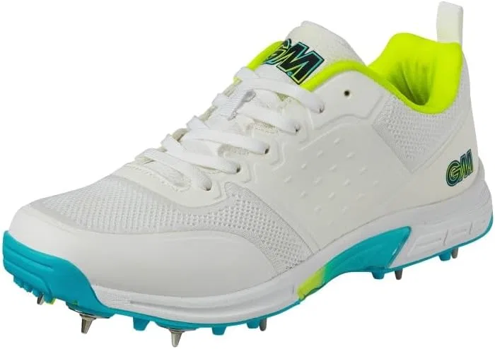 Крикетные кроссовки Gunn & Moore Aion унисекс, White Fluro Yellow Blue