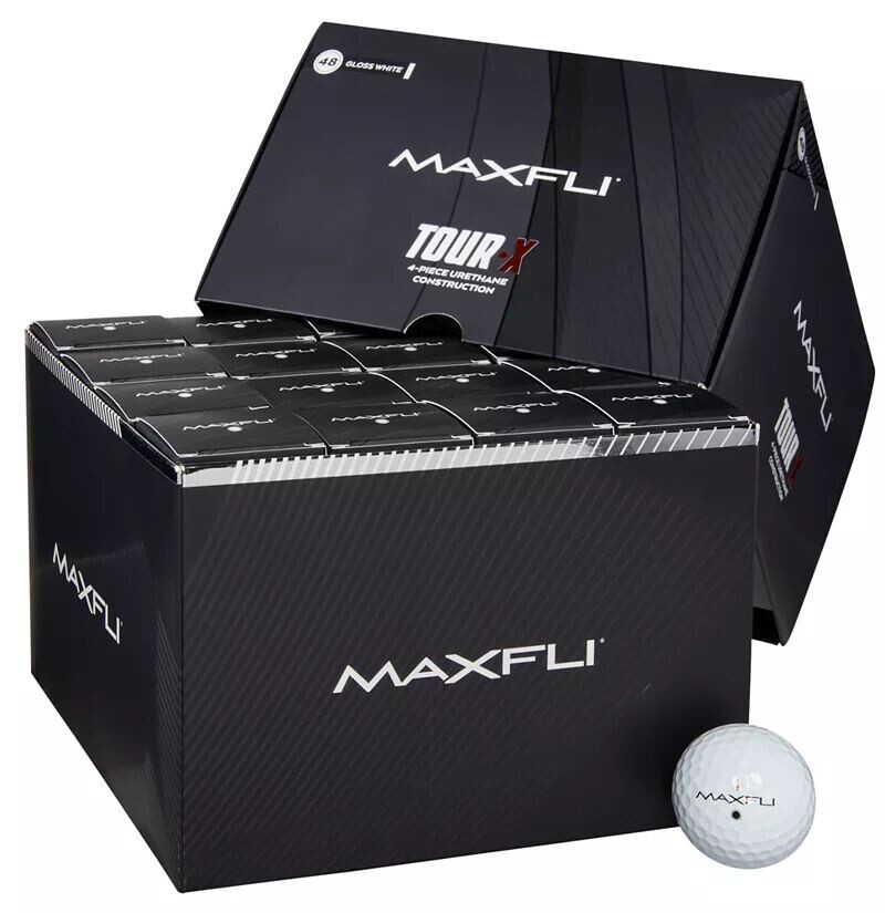 

Мячи для гольфа Maxfli 2023 Tour X — 48 шт., белый
