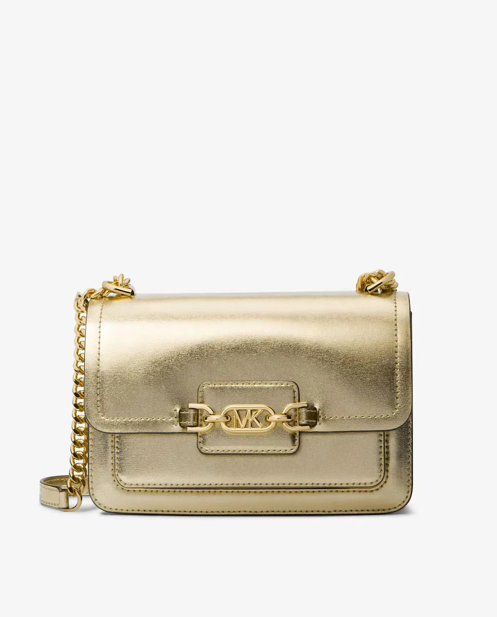 

Женская кожаная сумка через плечо Heather с ручкой-цепочкой Michael Michael Kors, золотой