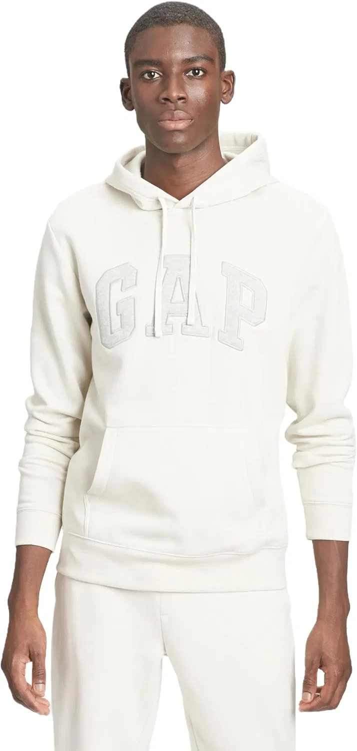 Толстовка с капюшоном Heritage Logo GAP, Unbleached White