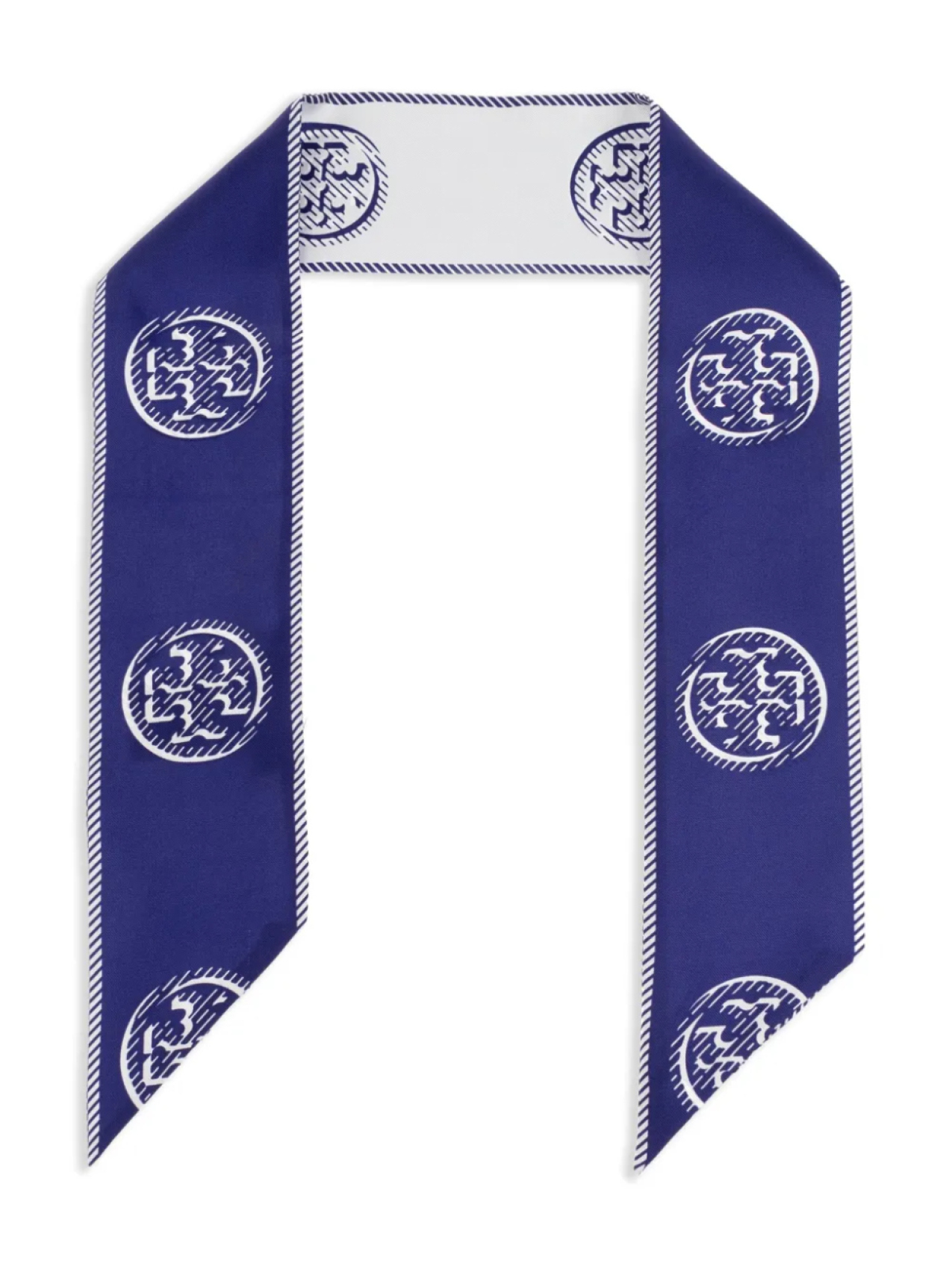 

Платок с принтом Tory Burch, синий