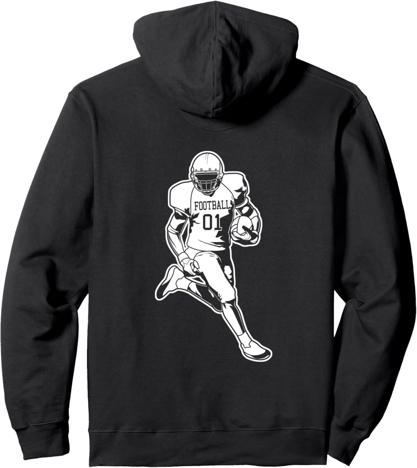 

Худи для мальчиков-футболистов American Football T-Shirt For Boys, черный