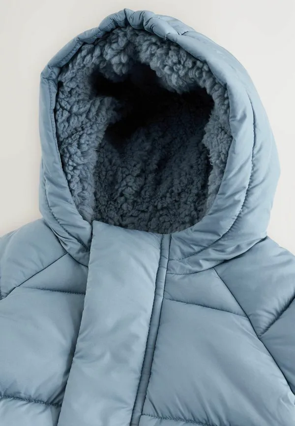 Зимняя куртка-пуховик стандартного кроя Next, Blue Hooded — фото 2