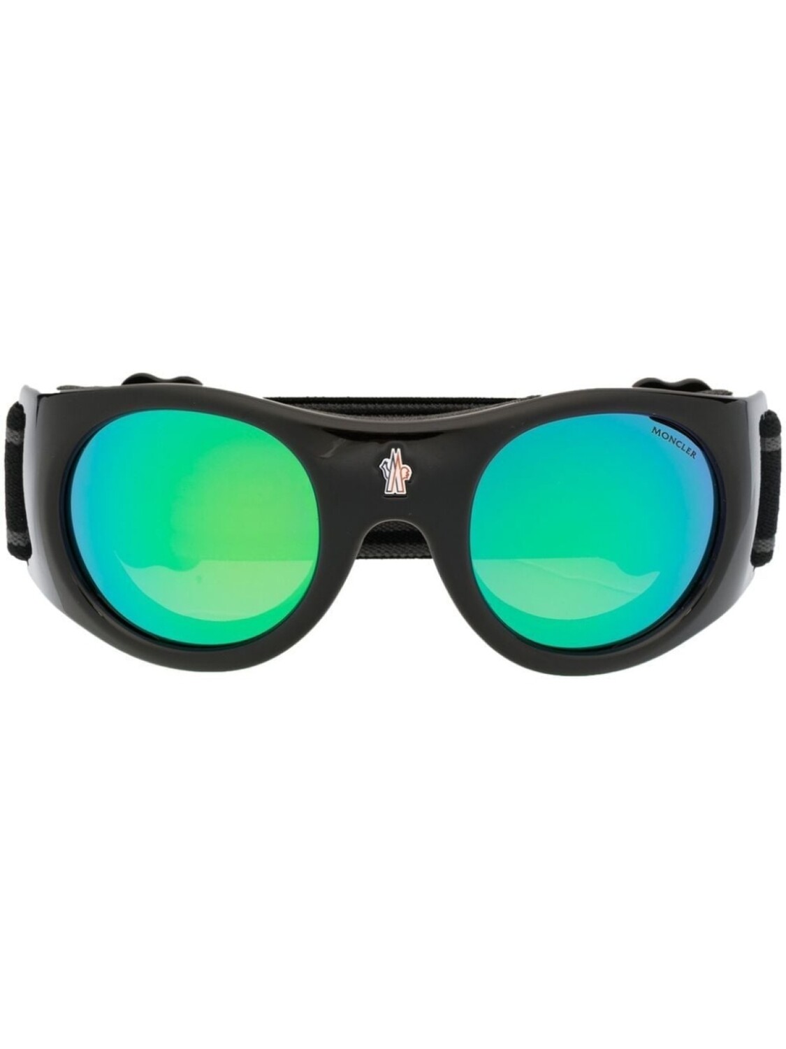 

Солнцезащитные очки в круглой оправе Moncler Eyewear, черный