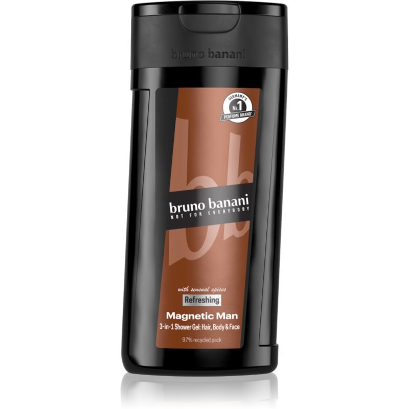 Bruno Banani Magnetic Man парфюмированный гель для душа 3 в 1 для мужчин 250 мл