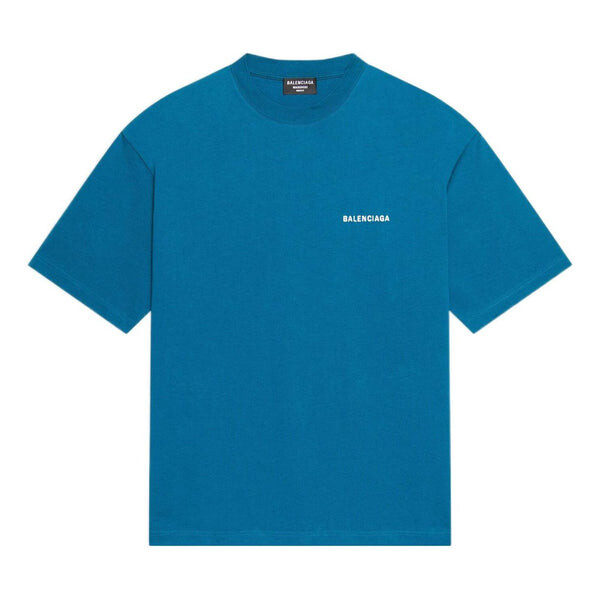 

Футболка logo t-shirt medium fit 'blue' Balenciaga, синий