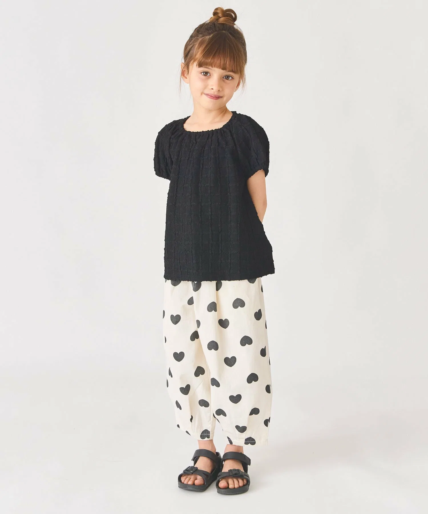 Рубашка из жаккарда в клетку Ever Closet, black