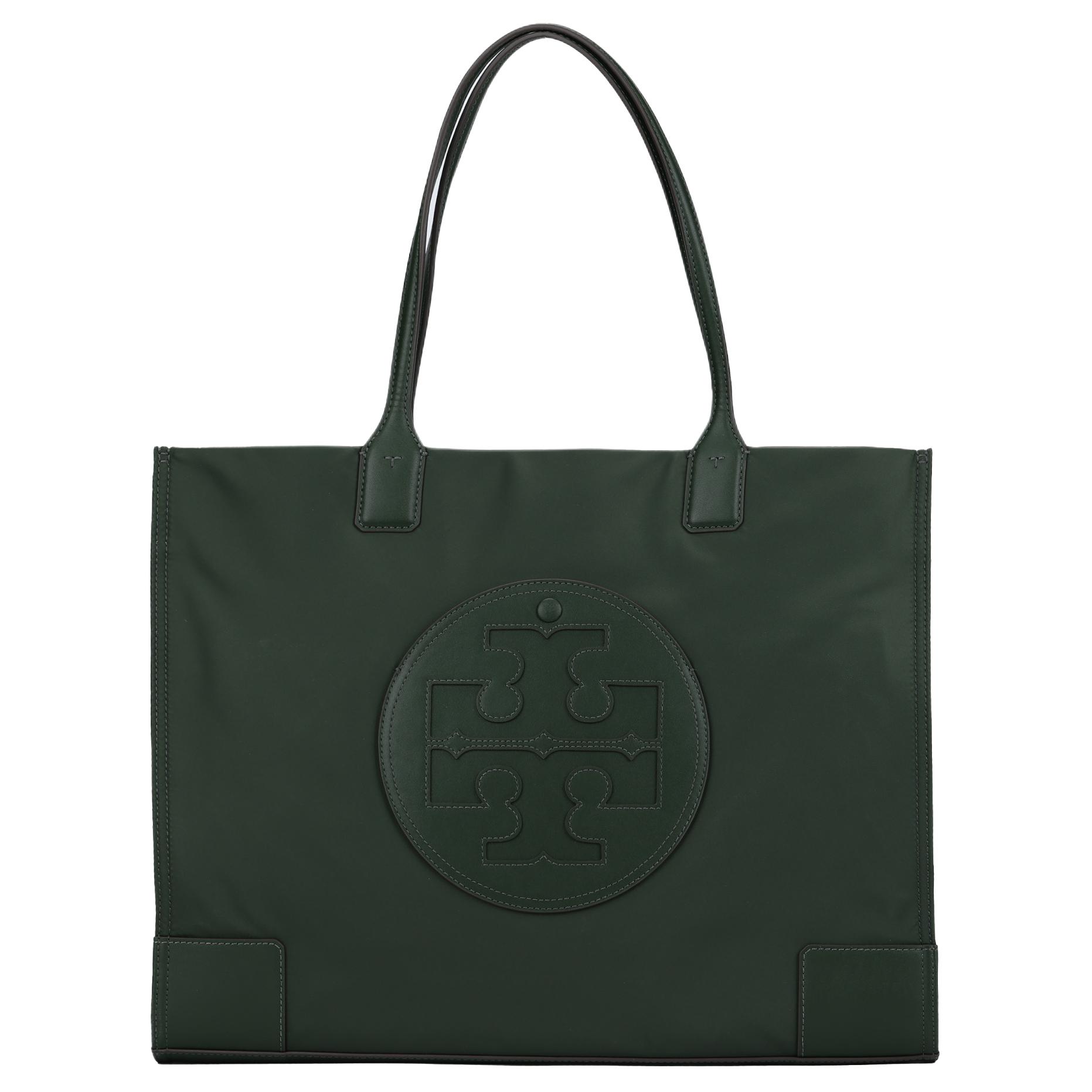 

Сумка-шоппер Ella Fabric Artificial Leather из искусственной кожи для женщин Цвет базилик TORY BURCH