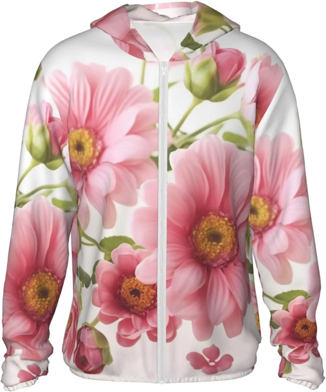 

Мужская толстовка с защитой от солнца UPF 50+ Pink Flowers FHEDVBN