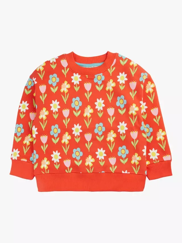 Детская толстовка из превосходного хлопкового флиса, Счастье в цвету Frugi