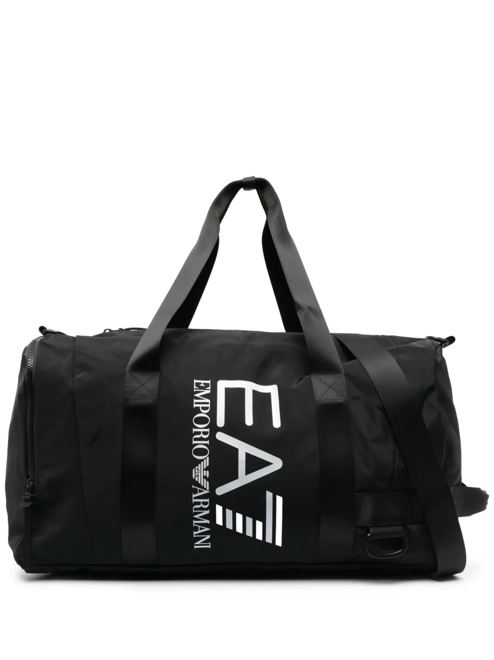 

Дорожная сумка на молнии с логотипом Ea7 Emporio Armani, черный