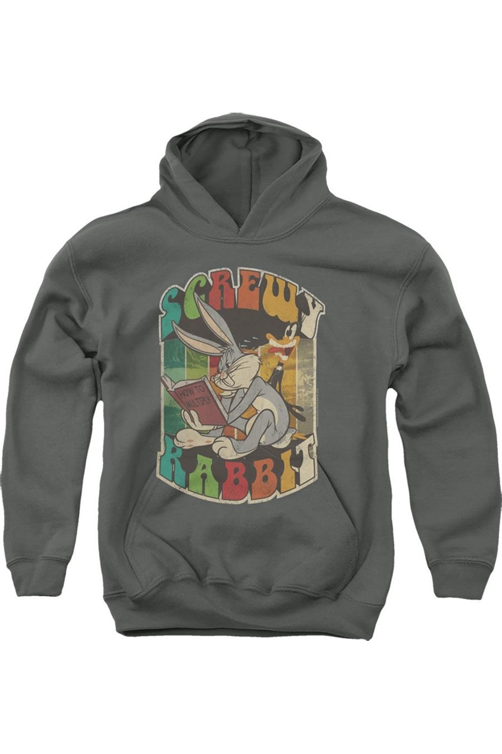 

Толстовка с капюшоном Looney Tunes "Безумный кролик" для детей Gildan, Charcoal