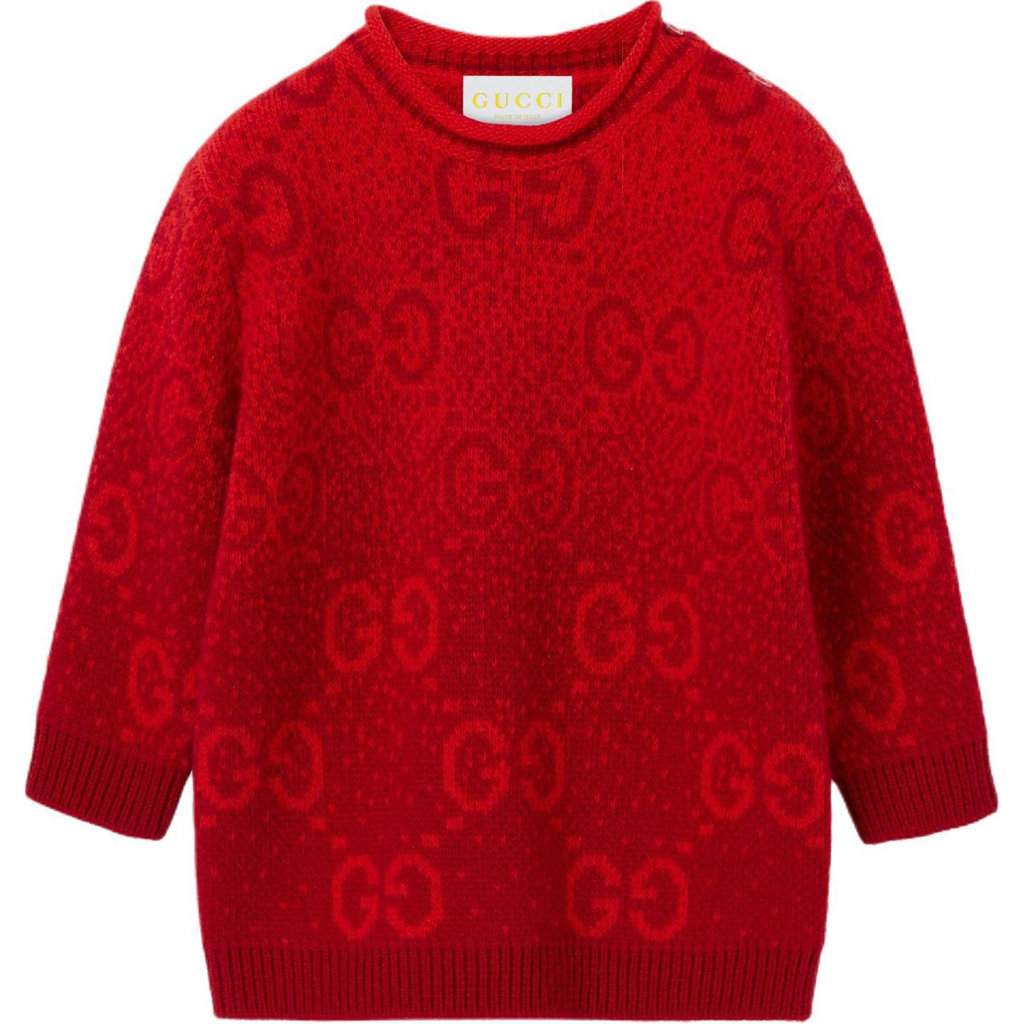 

GUCCI Свитер SS25 темно-красный Infant And Toddler
