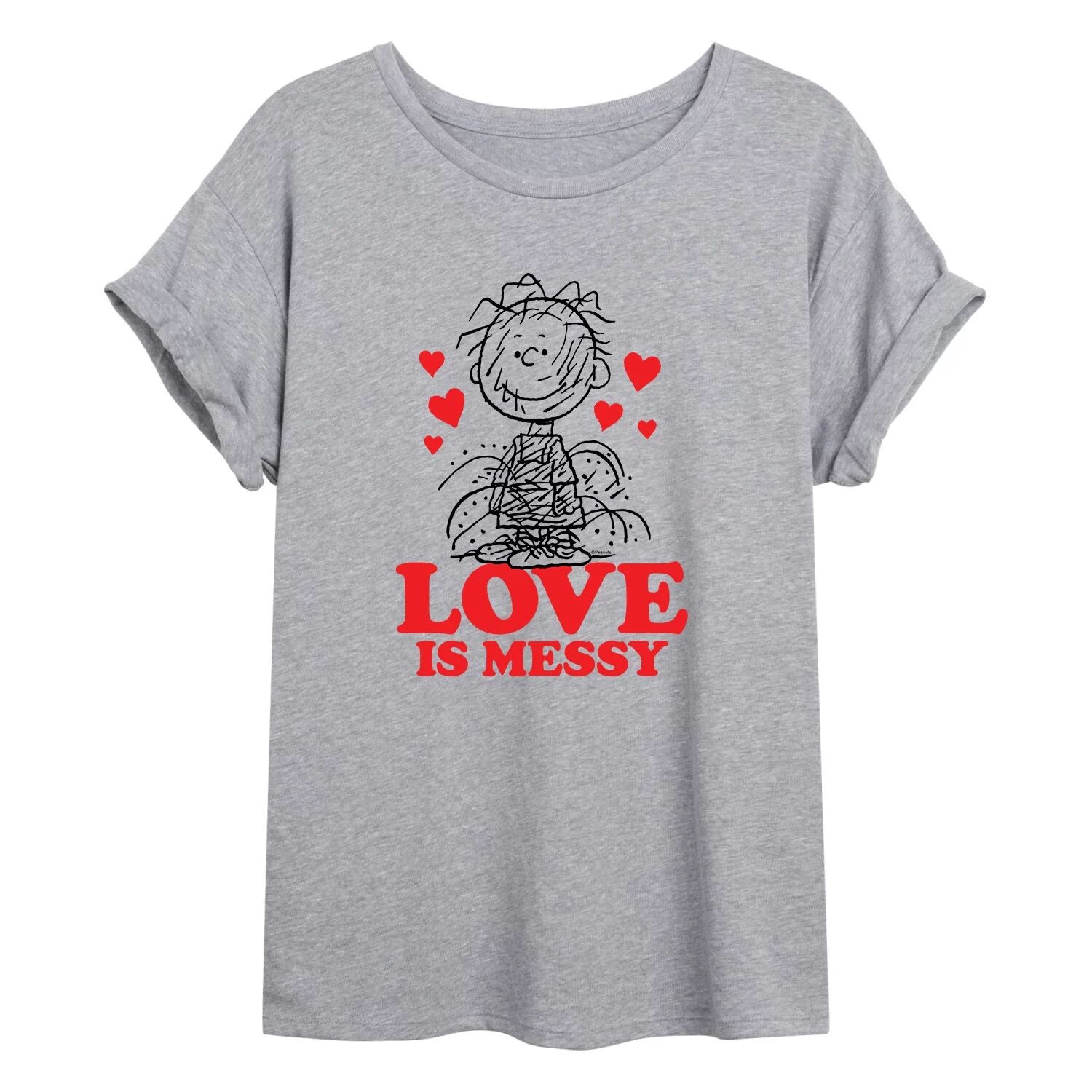 

Детская струящаяся футболка Peanuts Love Is Messy Licensed Character