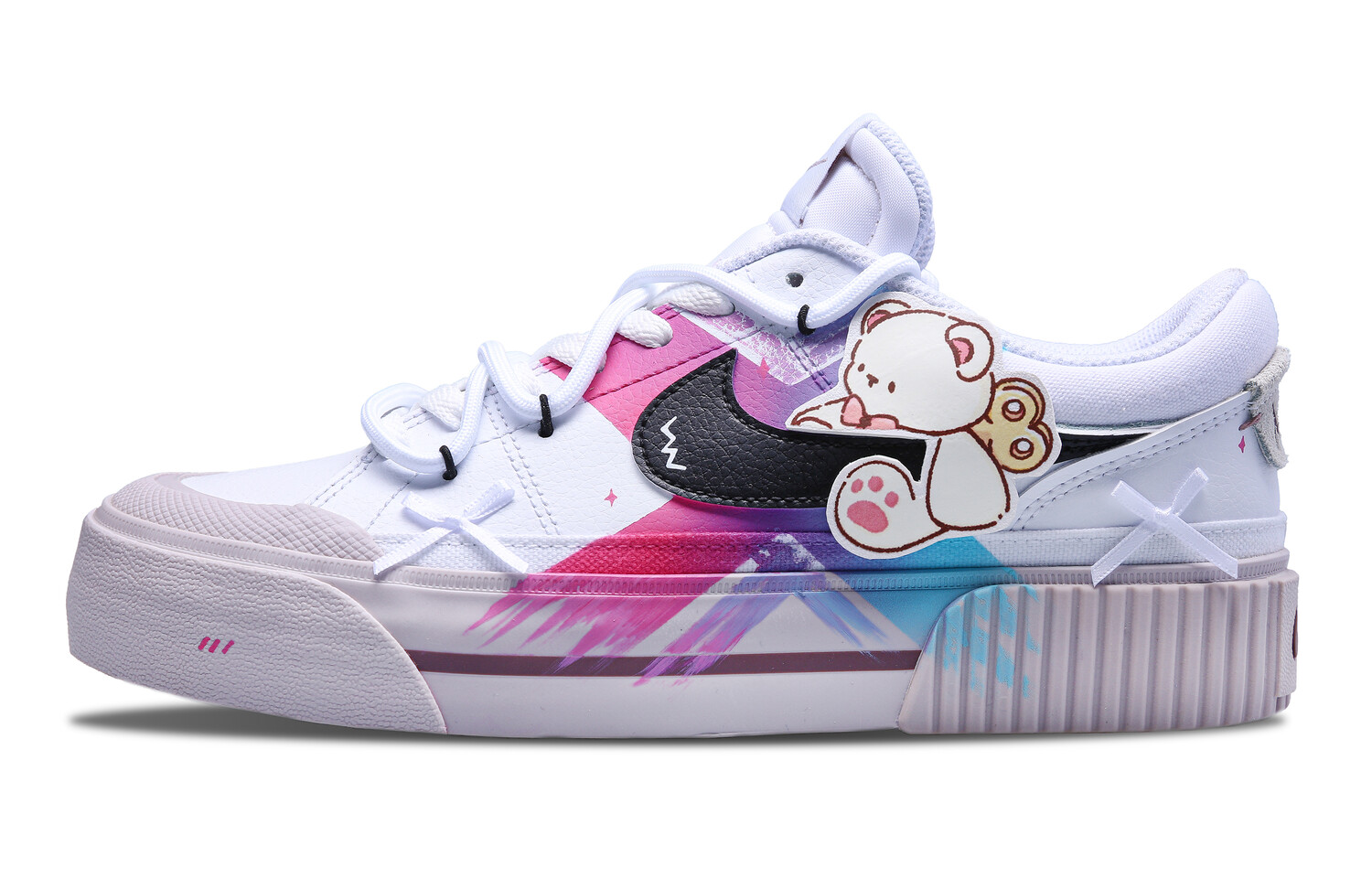 

Кроссовки Nike Court Legacy Skateboarding Shoes Women's Low-top Pink, белый