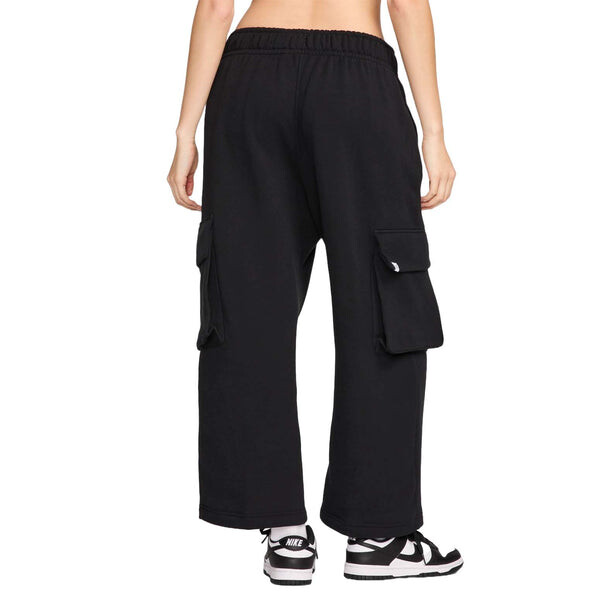Брюки sportswear low rise oversized french terry pants asia sizing 'black' Nike, бежевый — фото 2