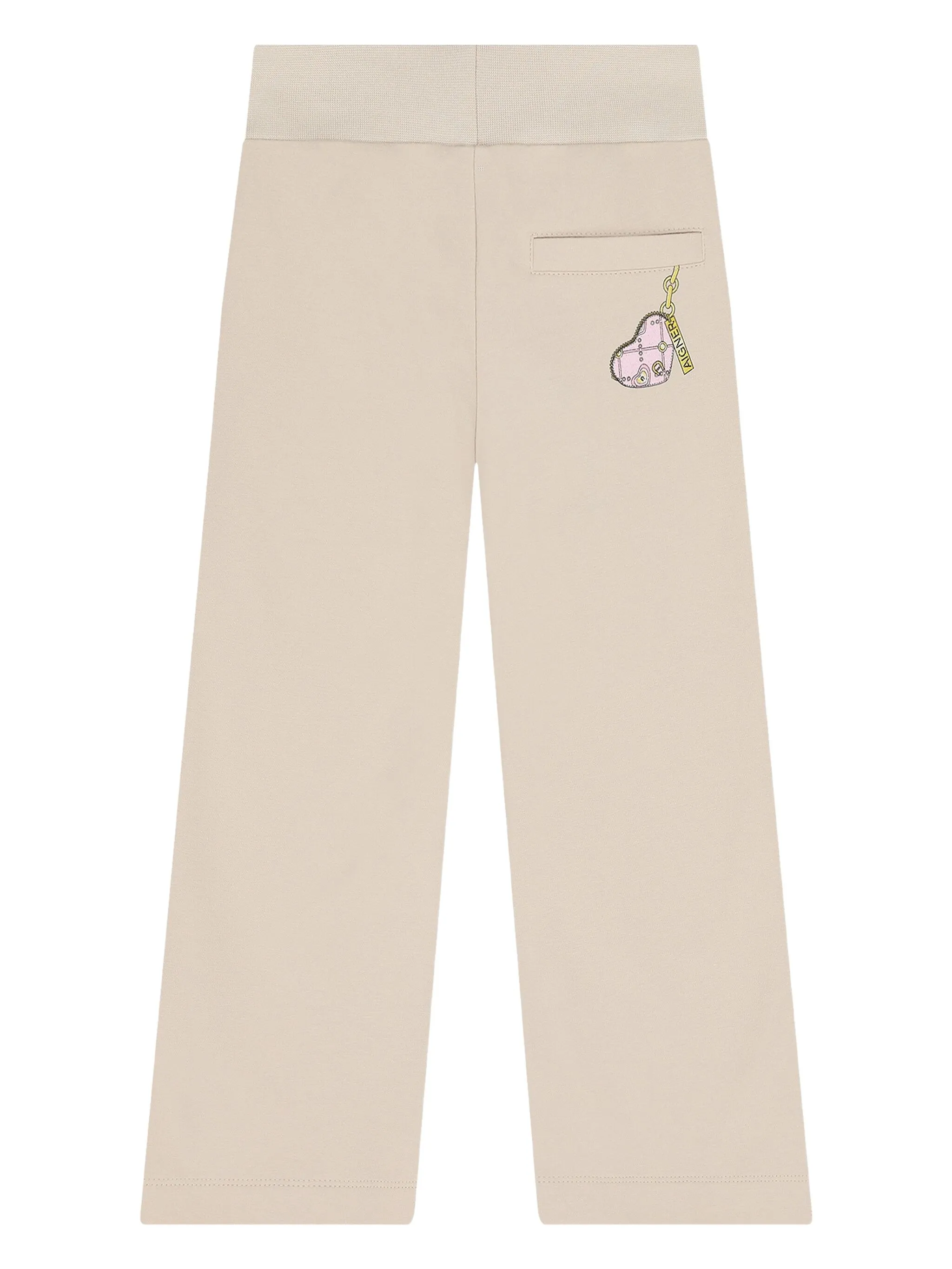 Брюки с графичным принтом Aigner Kids, бежевый — фото 2