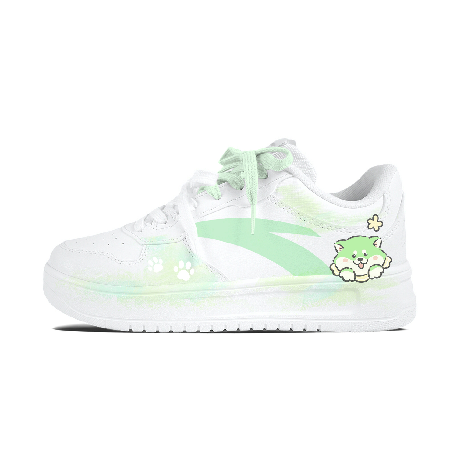 

Расслабленные нескользящие устойчивые к истиранию низкие кроссовки для скейтбординга unisex ANTA, белый