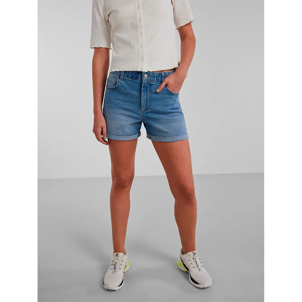 

Шорты Pieces Peggy denim, синий