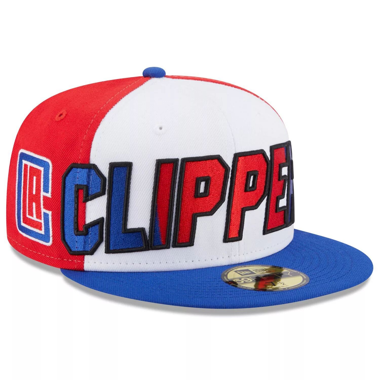 

Мужская кепка New Era White/Royal LA Clippers с задней половиной 59FIFTY.