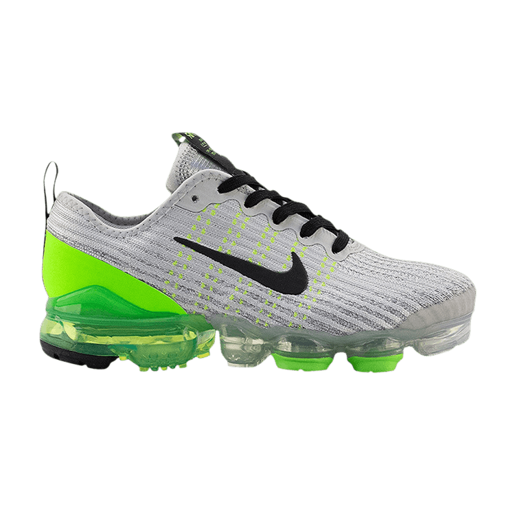 

Кроссовки Nike Air VaporMax Flyknit 3 GS 'Vast Grey Electric Green', серый