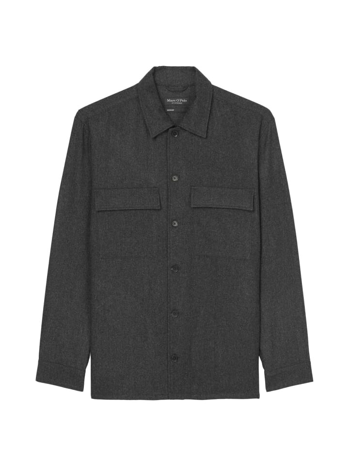 

Переходная куртка Marc O'Polo Overshirt, цвет dark grey melange