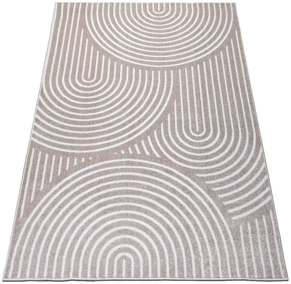 

Ковер andas ""Fadel"", прямоугольный, 3D-эффект, мягкий короткий ворс, прост в уходе, легкий блеск, скандинавский вид 80х150 см, цвет sand