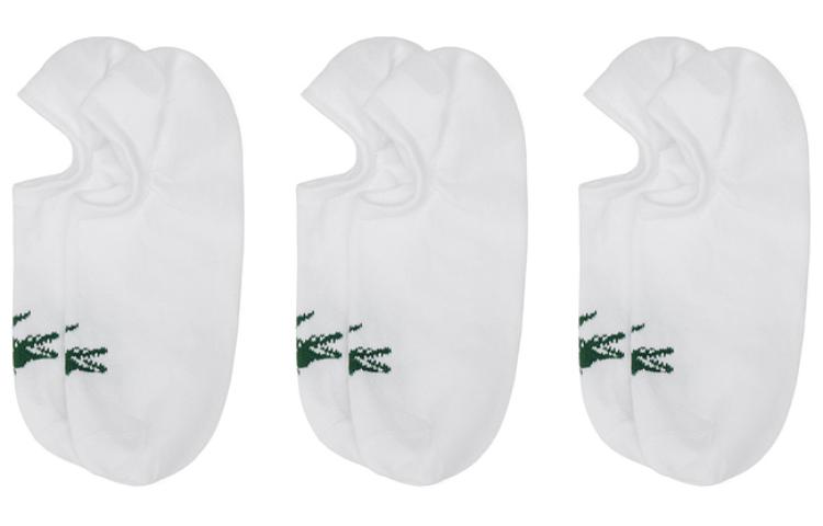 Носки LACOSTE, жаккард с логотипом, белый