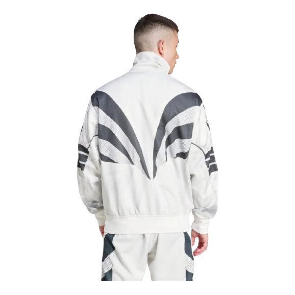 Спортивная куртка Adidas Premium Q3 Print Track Top 'White' — фото 2