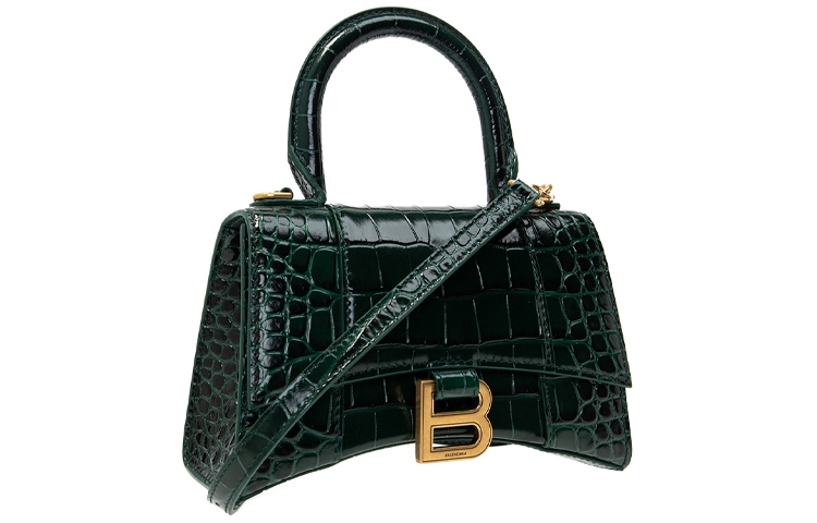 Часовая Сумочка из Коровьей Кожи Balenciaga, Наплечная Сумка, Кроссбоди, Миниатюрная Женская Сумка Джаспер — фото 2