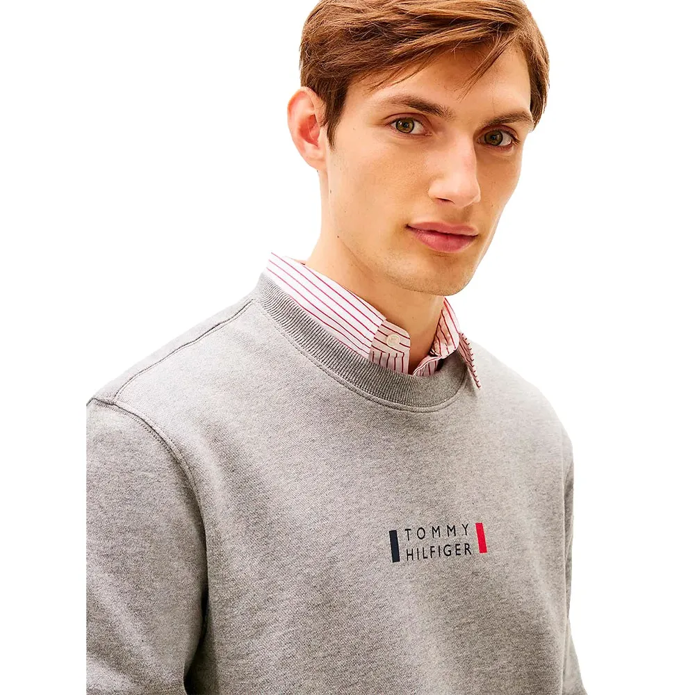 Толстовка Tommy Hilfiger Brand Love, серый — фото 4