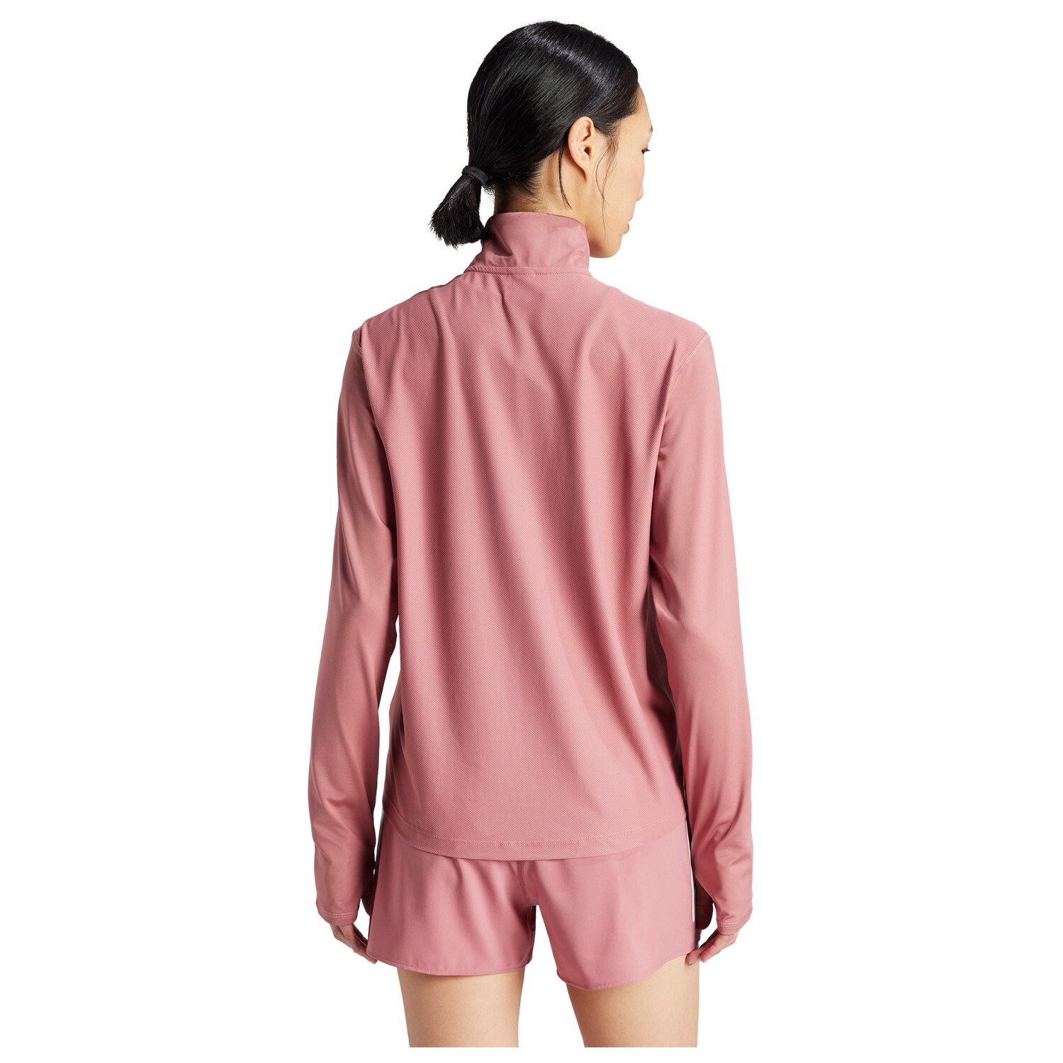 Футболка для бега Adidas Own the Run Half-Zip, черный — фото 3