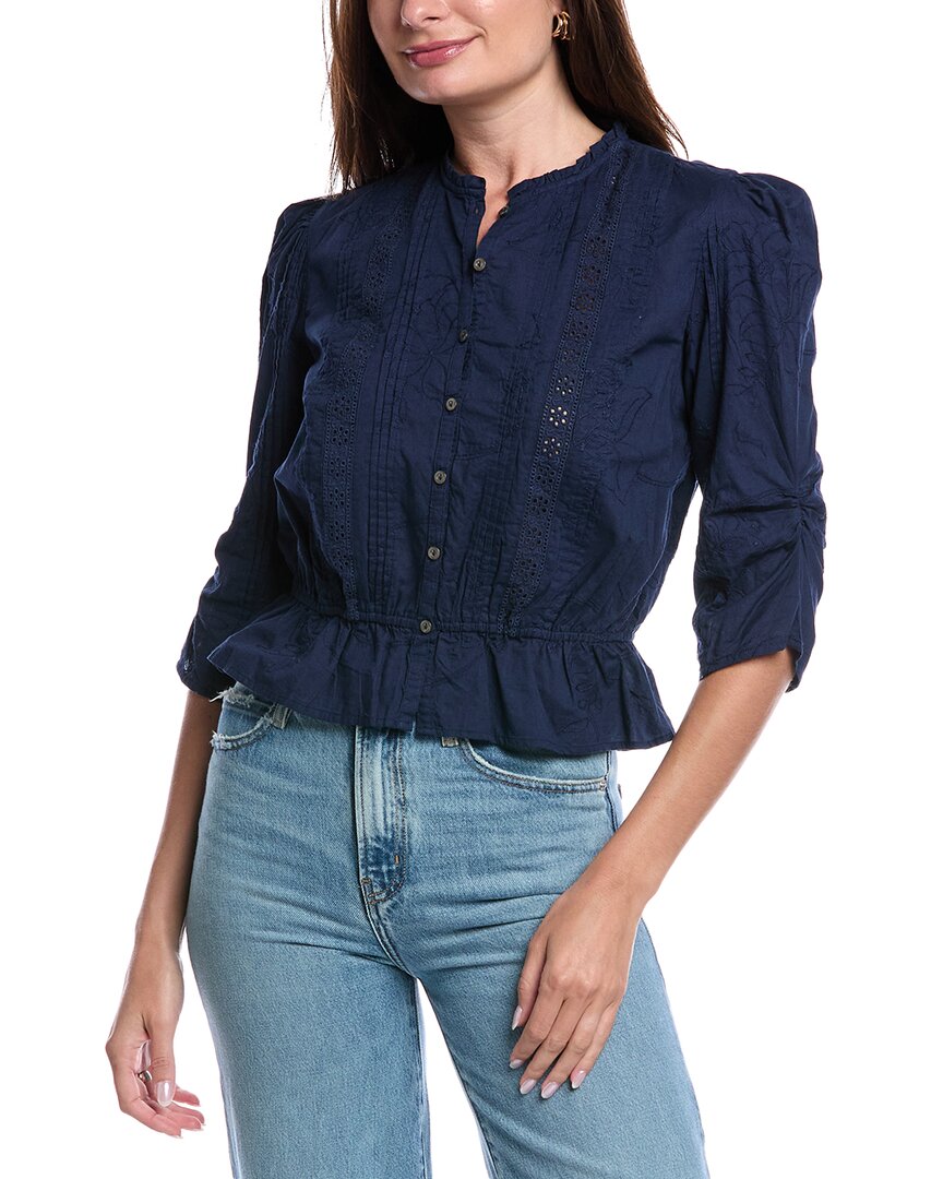 

Sam Edelman Блузка Scarlette, синий