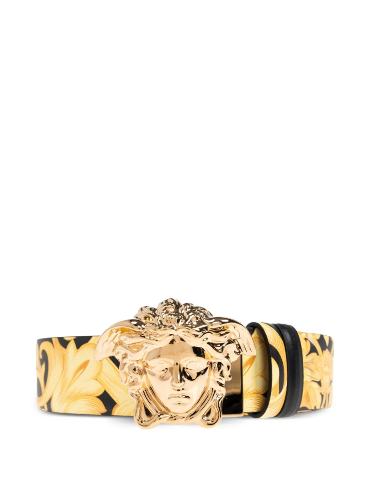 

Ремень с пряжкой в виде головы Медузы Versace, черный