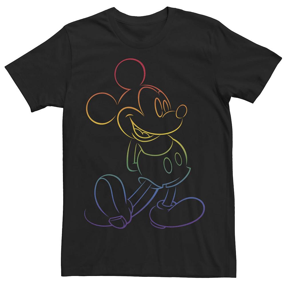 

Мужская футболка Disney's Mickey Big Rainbow Licensed Character, черный