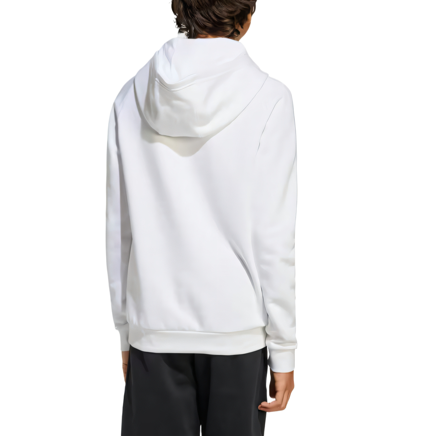 Толстовка флисовая детская Adidas Originals, белый — фото 4