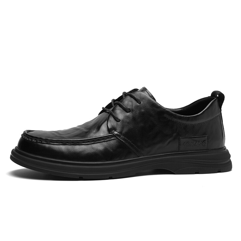 

Туфли AOKANG Dress Shoes Men Low-Top Black