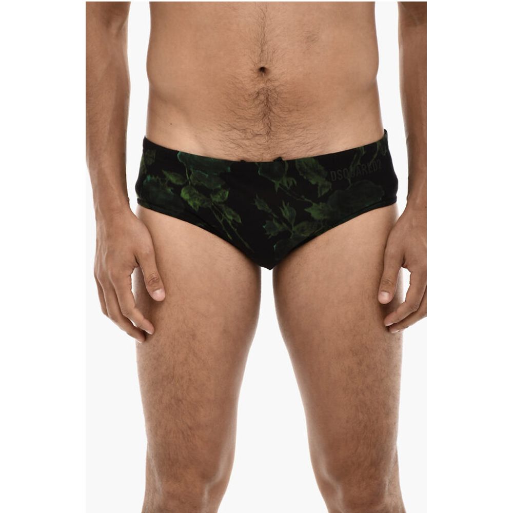 

Слитные плавки с принтом Dsquared2, Black