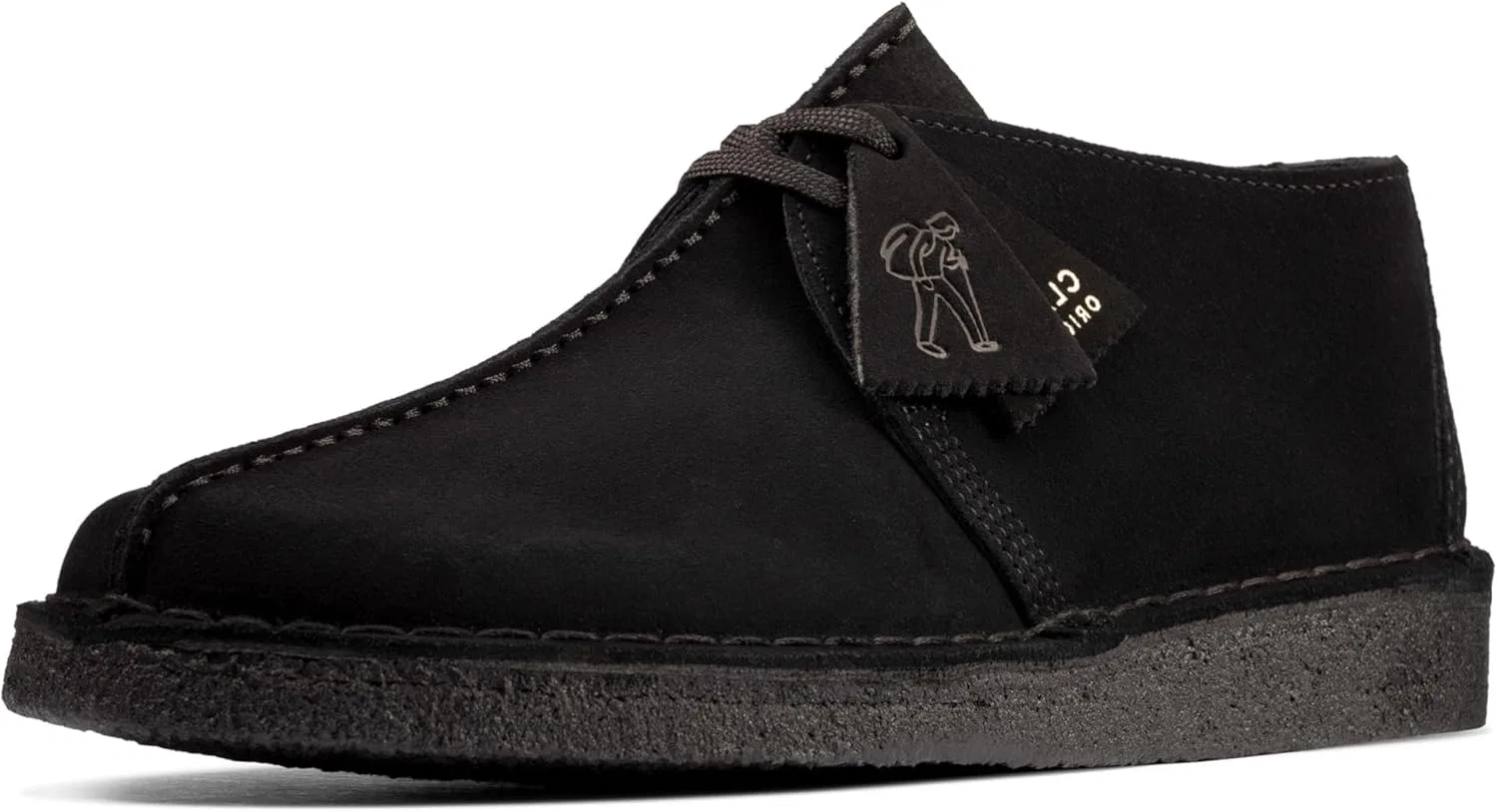 Кроссовки мужские Clarks Wallabee, черный замш