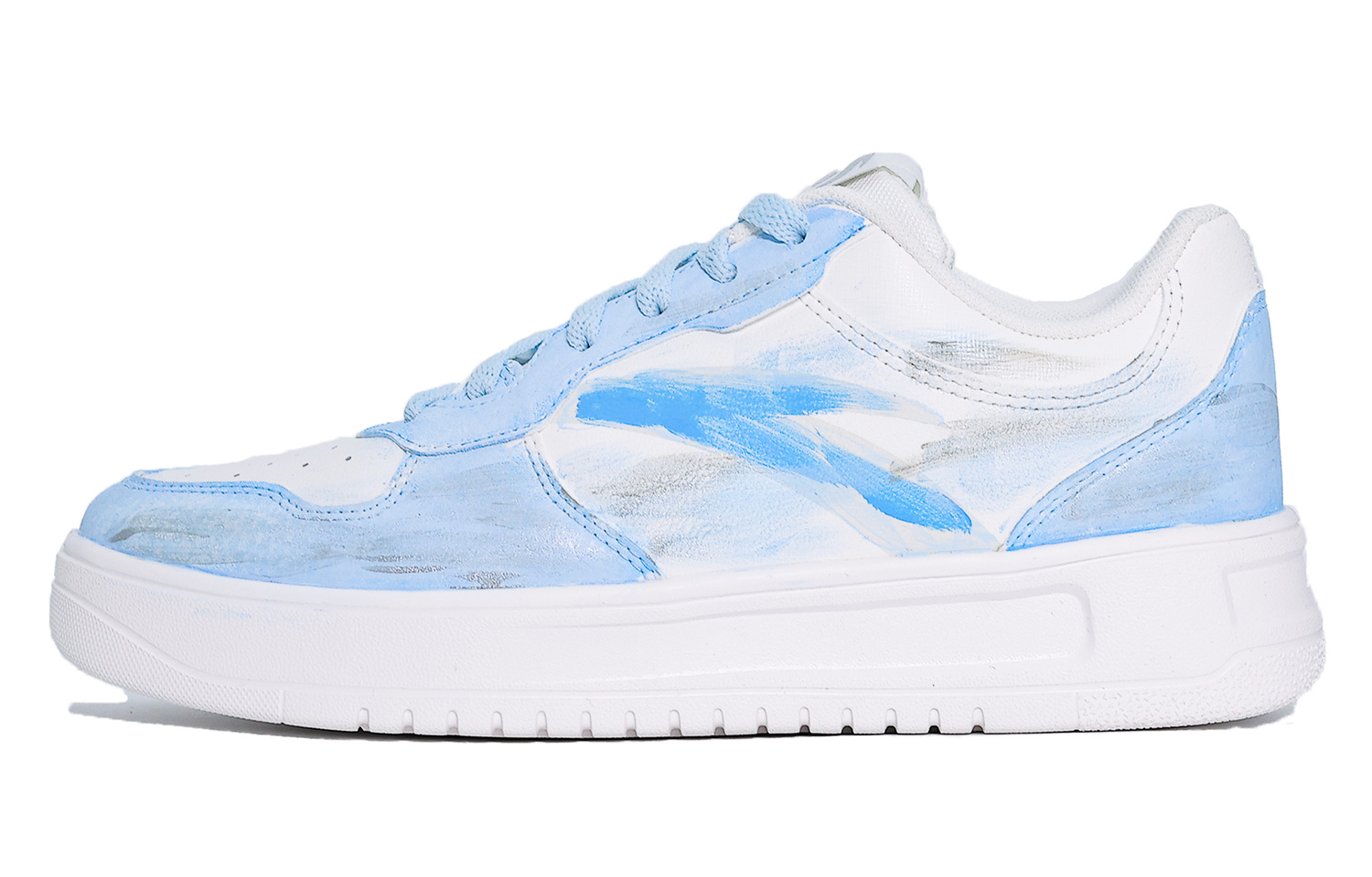 

Расслабленные нескользящие амортизирующие устойчивые к истиранию низкие кроссовки для скейтбординга Unisex белый ANTA, синий белый