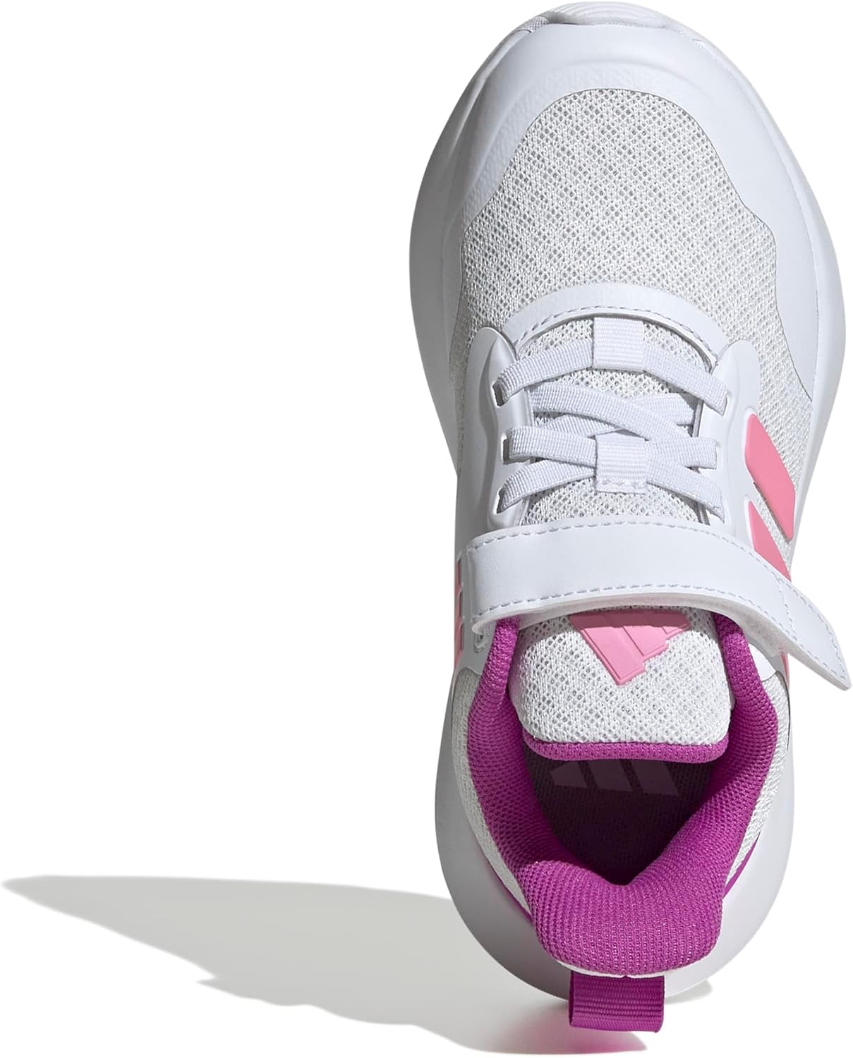 Детские кроссовки Adidas Fortarun 3.0 (унисекс), белый/розовый — фото 2